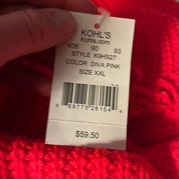 American Rag XXL bright pink NWT pullover sweater - 2494 - Picture 4 of 5
